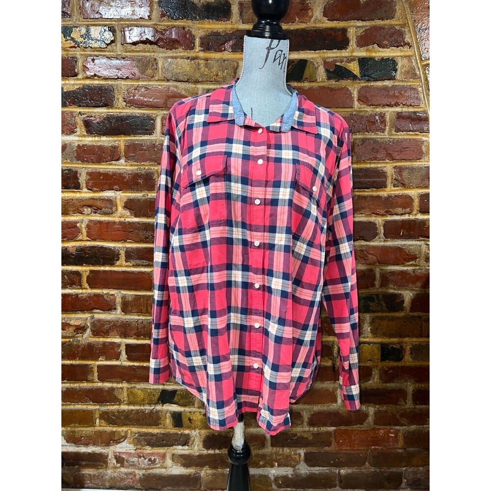 ST JOHN’S BAY Button Up, Size 3XL